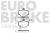 EUROBRAKE 5502223344 Brake Pad Set, disc brake
